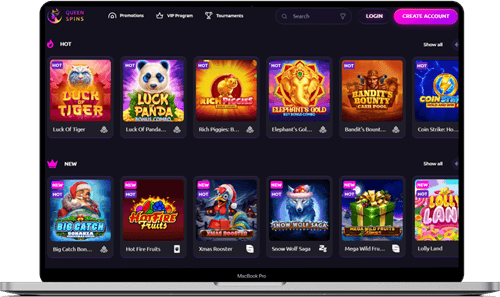 Casino Games at QueenSpins